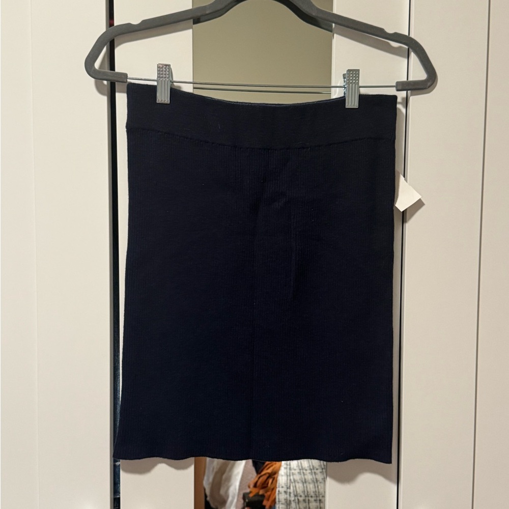 Navy Mini Sweater Skirt by Stitches & Stripes
